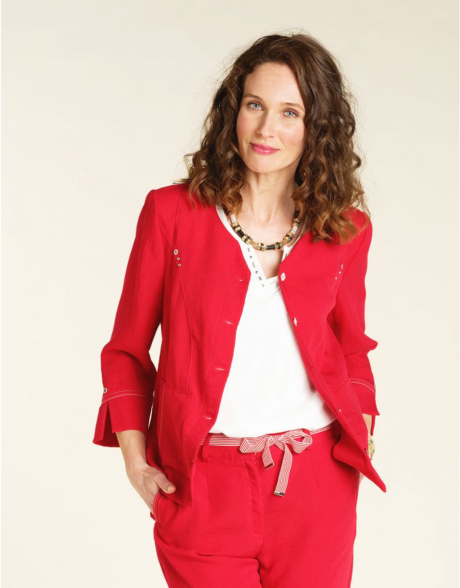 Veste chic rouge