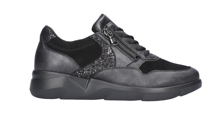 Waldläufer 668001-411- schwarz silber