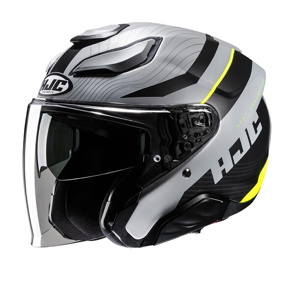 HJC - Casque F31 Naby MC3HSF / Noir / Gris / Jaune / Mat
