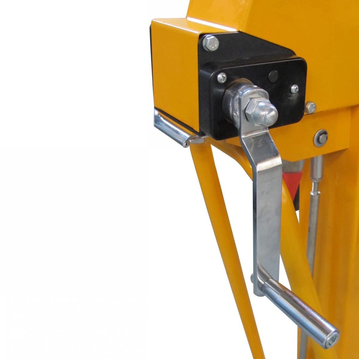 qteck Handmatige Mini Heftruck Enkele Vorklengte 415mm Hefhoogte 50-1070mm met 120kg Hefvermogen