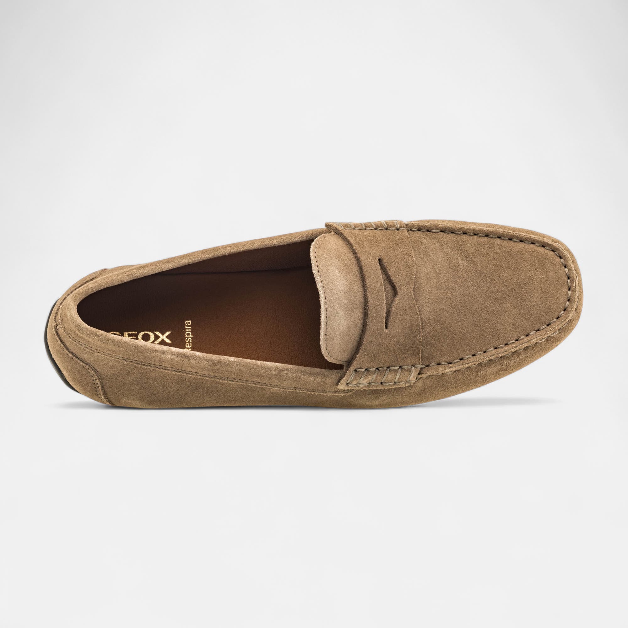 Mocassins Homme en cuir beige