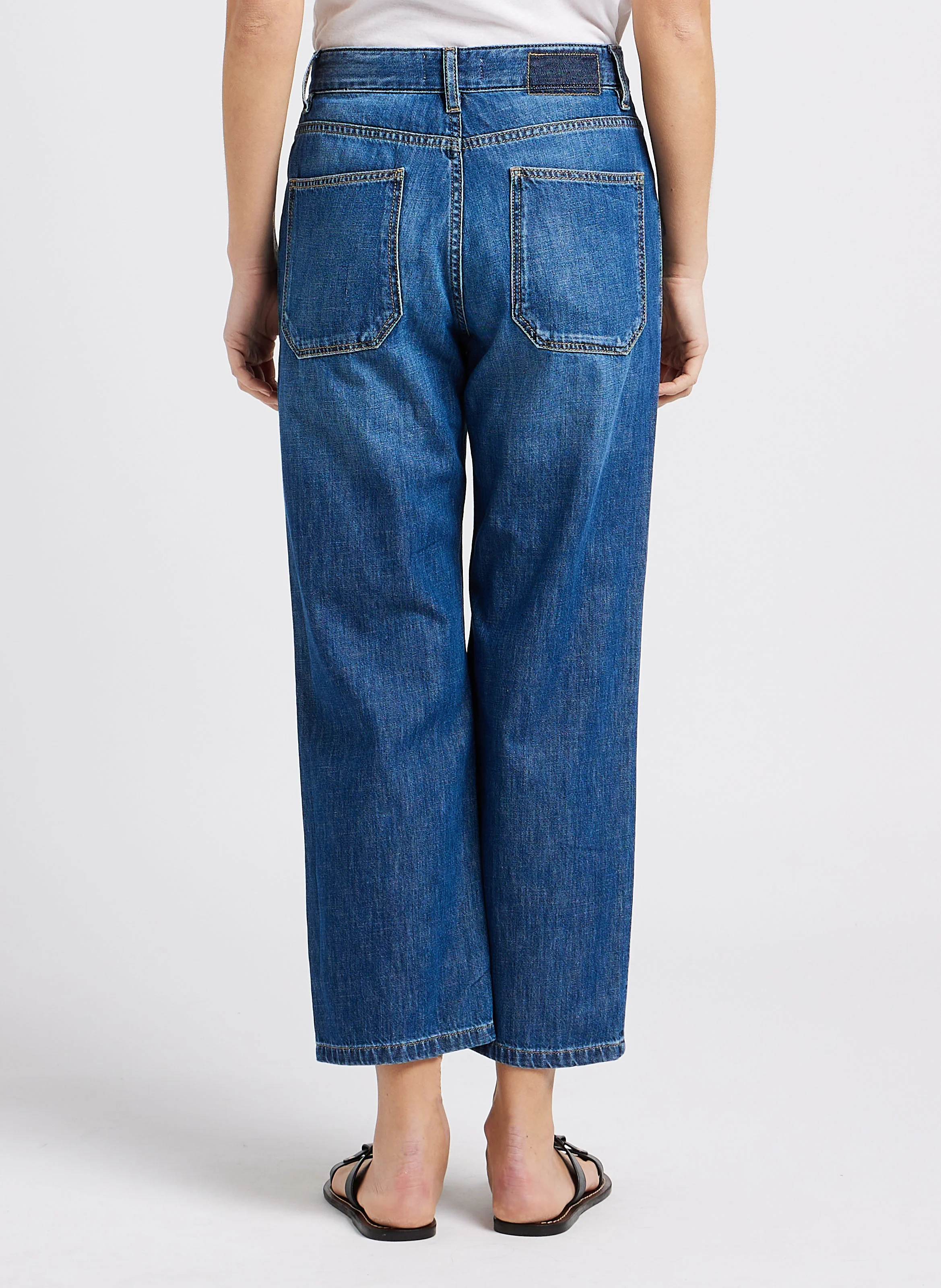 EDDY - Jean droit en coton | Bleu