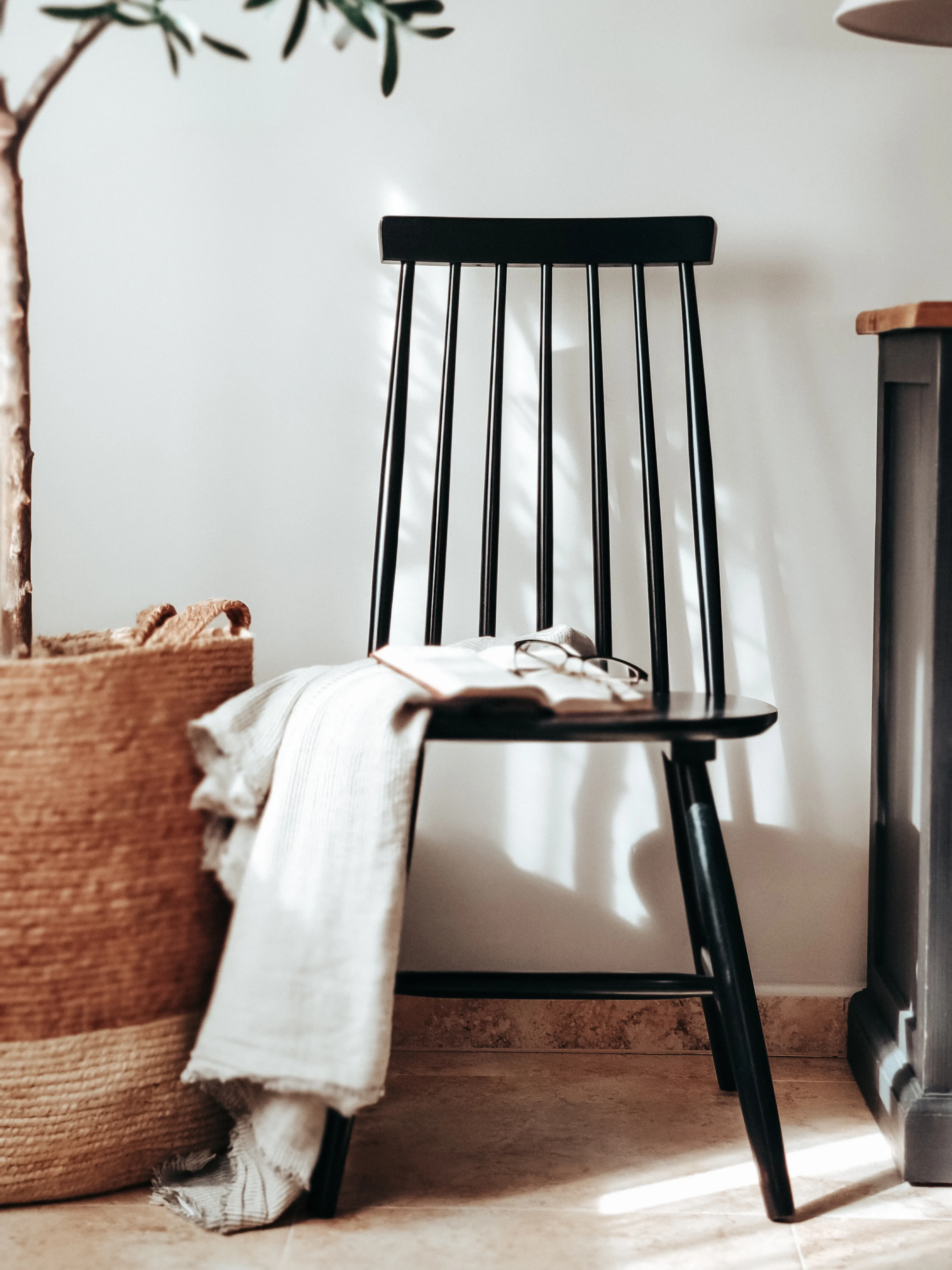 Set van 2 eetkamerstoelen BURBANK Hout Zwart