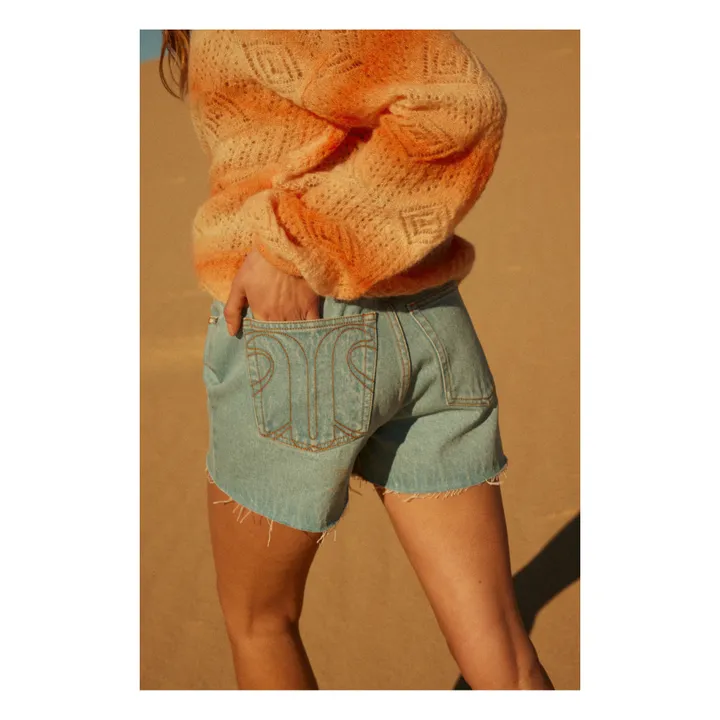 Alma Deia Pull Ajouré Mohair | Orange