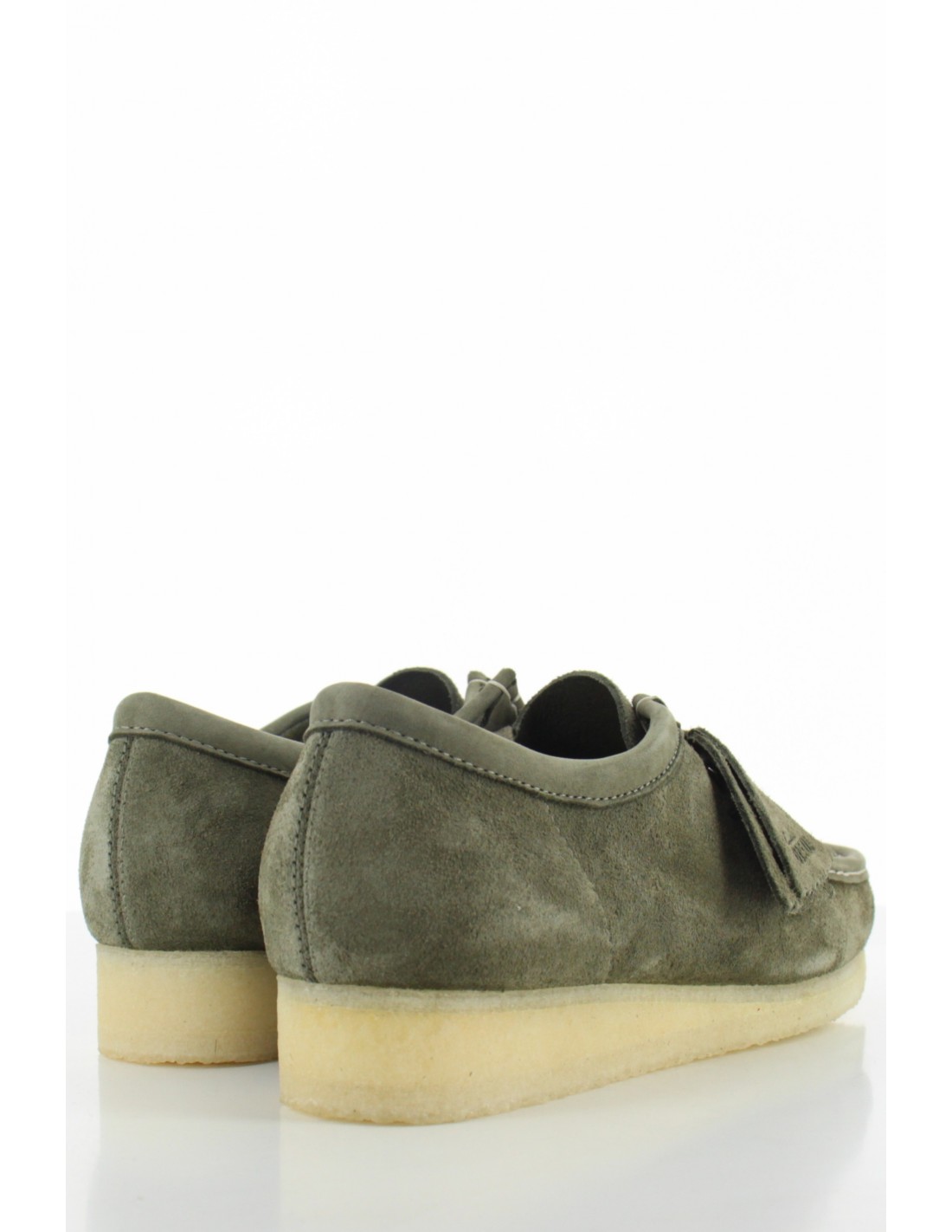 clarks Derbies Homme Wallabee Pale Khaki Suede