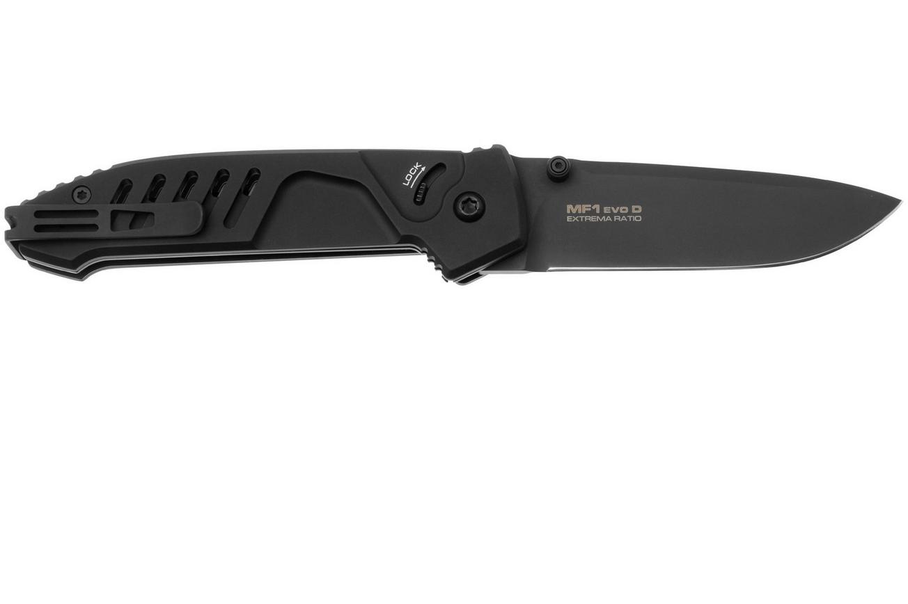 Extrema Ratio MF1 EVO D 04.1000.0232/BLK/BLK, Black Böhler N690, Black Aluminum zakmes