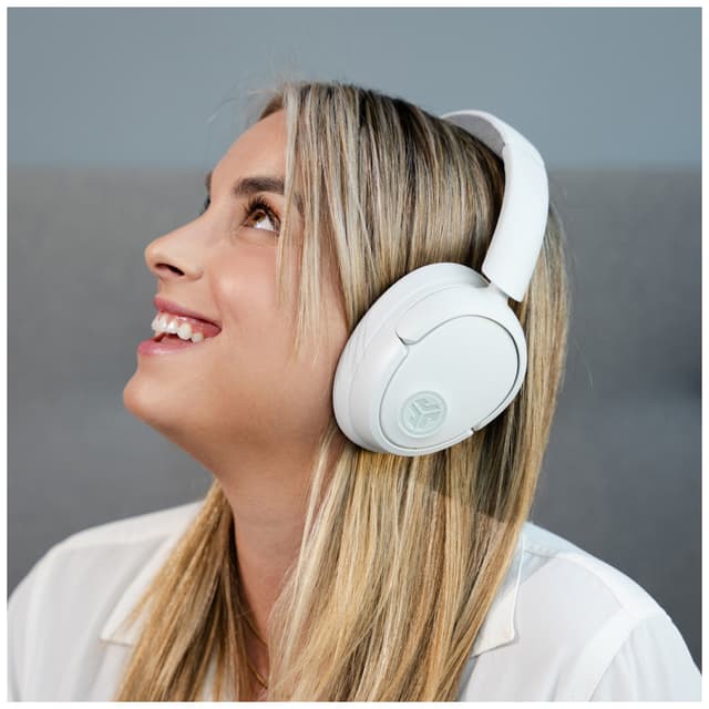 JLab JBuds Lux ANC trådløse around-ear høretelefoner (skyhvid)