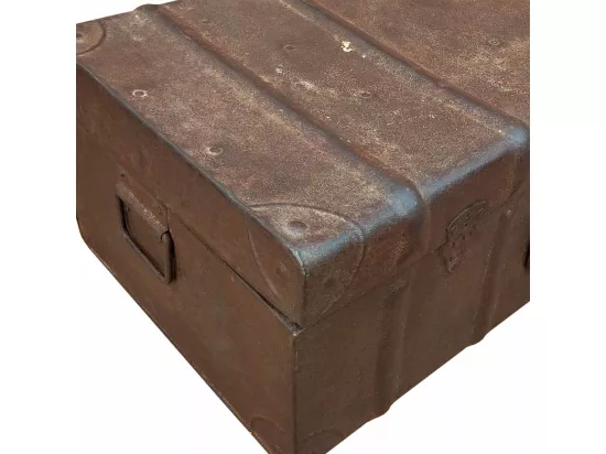 Valise en métal marron 65x36x24h