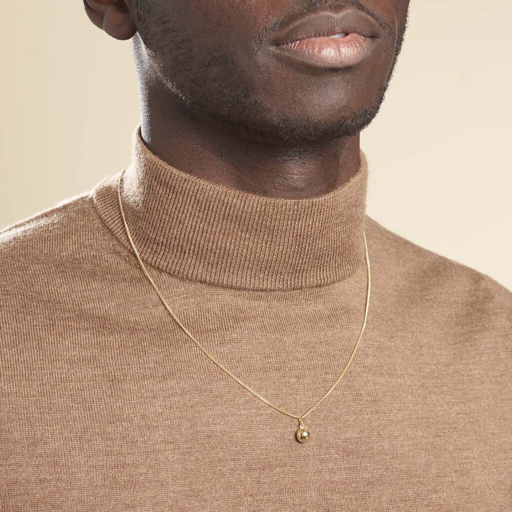 Pendentif Julius Sport Foot Or Jaune