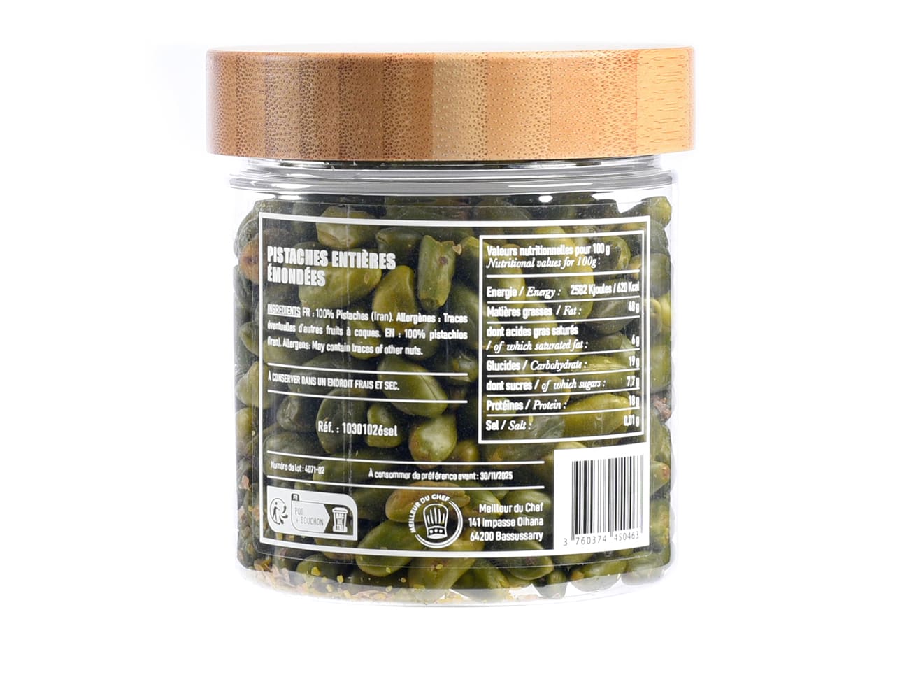 Pistache entière émondée - 150 g - Sélection Chef Philippe - Meilleur du Chef