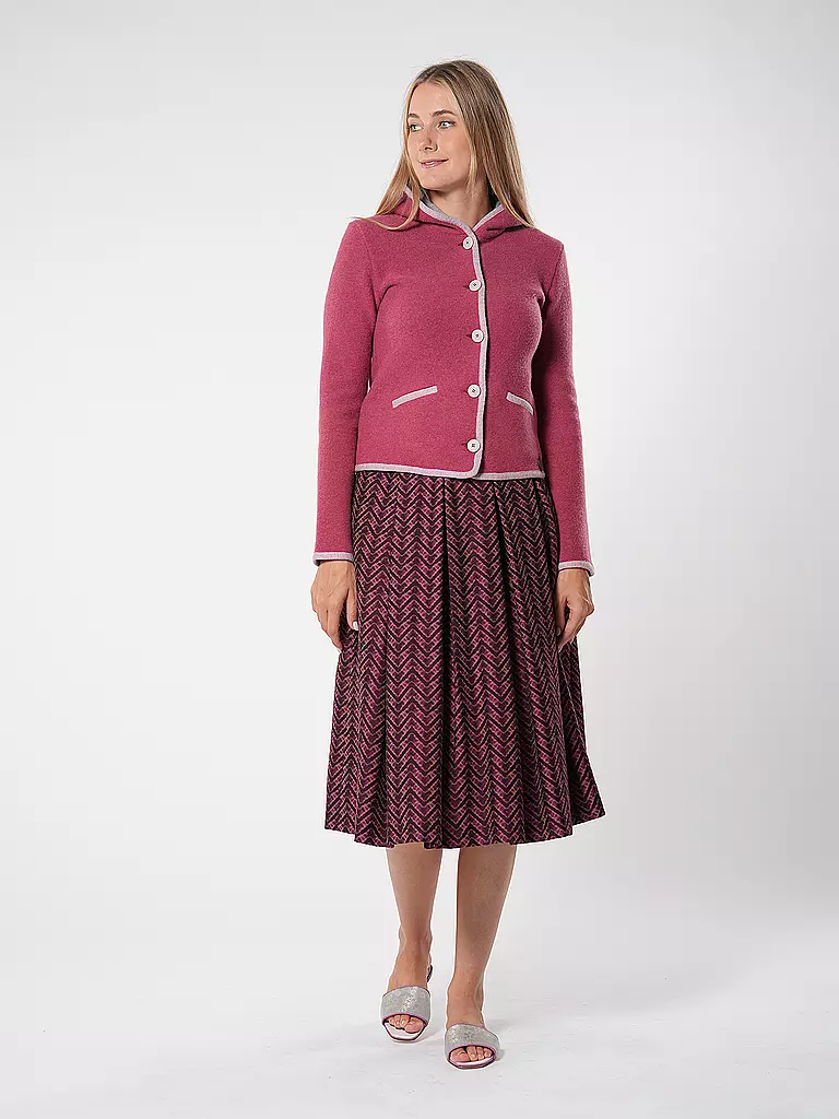 STAPF Trachtenstrickjacke MALWINE rot