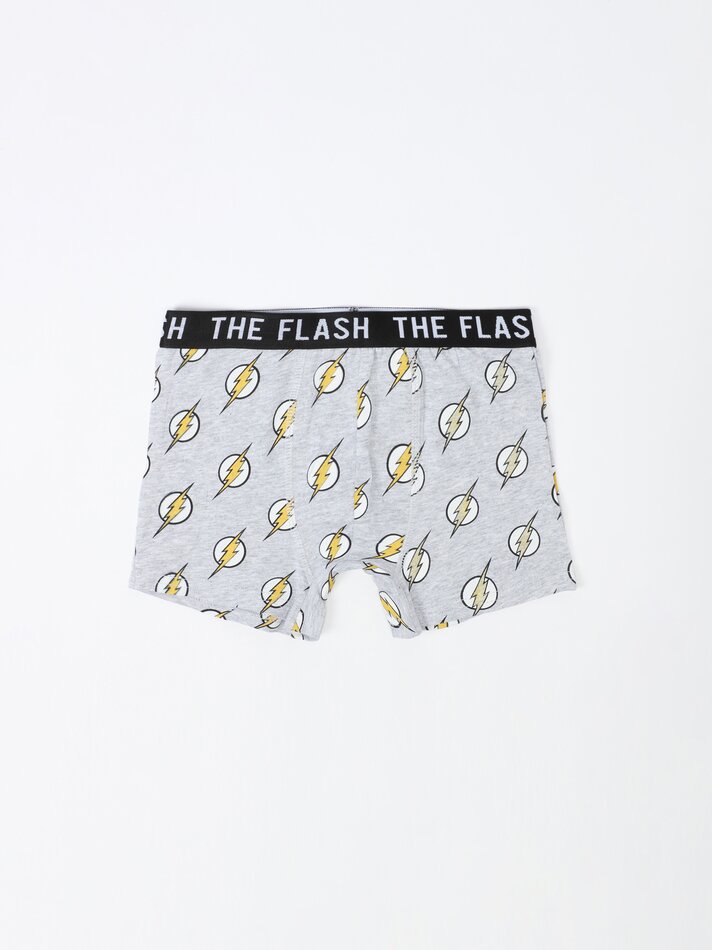 Cuecas Boxer DC Heroes - Pacote com 3 unidades - Cores Variadas