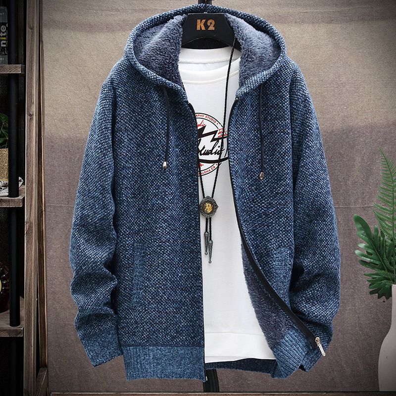 YIKES - Melange vest met capuchon en rits