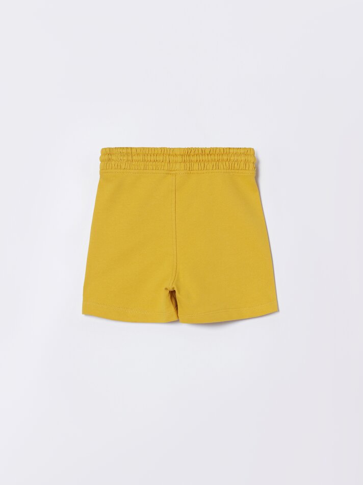 Conjunto de 2 Bermudas Básicas Lisas - Mostarda