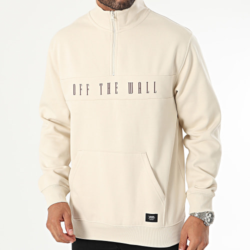 Sweat Col Montant Zippé Stenson 00AB7 Beige