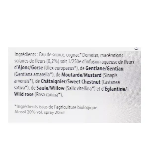 Dr Theiss Complexe Fleurs de Bach N°2 Tristesse 20ml