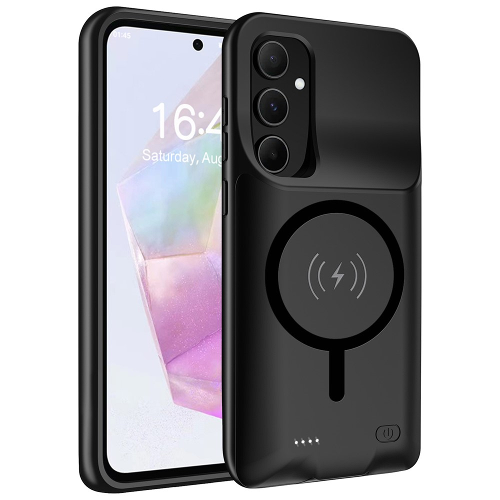Samsung Galaxy A35 Backpack Akku Case Schutzhülle MagSafe-Modul (10000mAh) - Schwarz