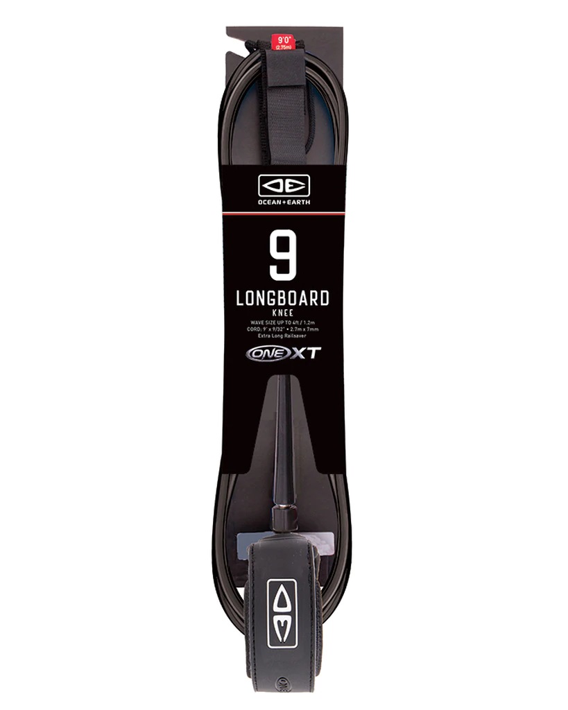 Ocean and earth Longboard leash knee - 9'0 - One XT Black