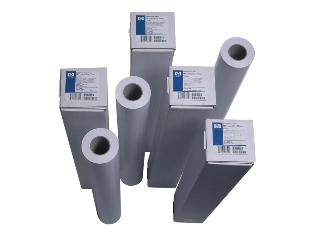 HP Universal - Træfiber, polyethylen (PE) - skinnende - 7,7 mil - Rulle (91,4 cm x 30,5 m) - 200 g/m² - 53.3 pund - 1 rulle(r) fotopapir - for DesignJet 45XX, 5100, T1100, T1120, T1200, T1300, T1500, T2300, T520, T790, T920, Z5200
