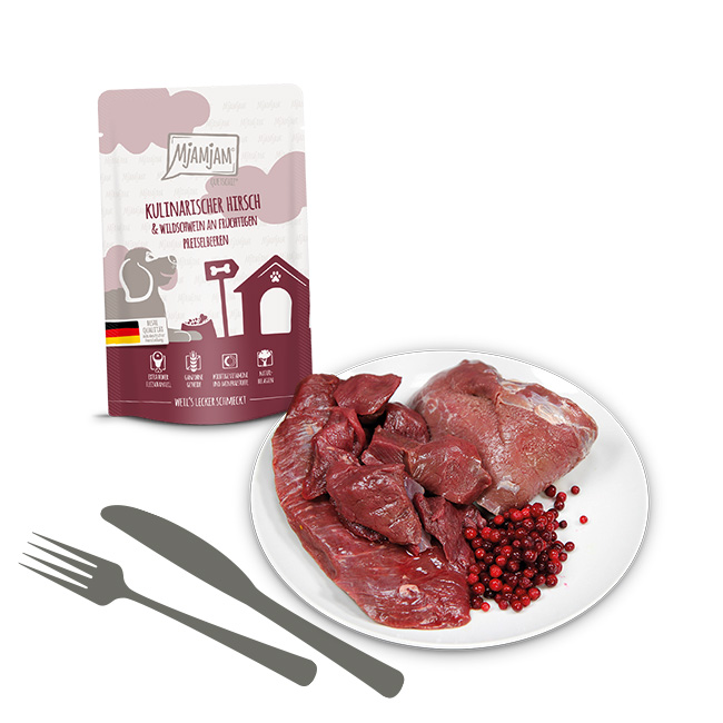 Quetschie - kulinarischer Hirsch & Wildschwein an fruchtigen Preiselbeeren