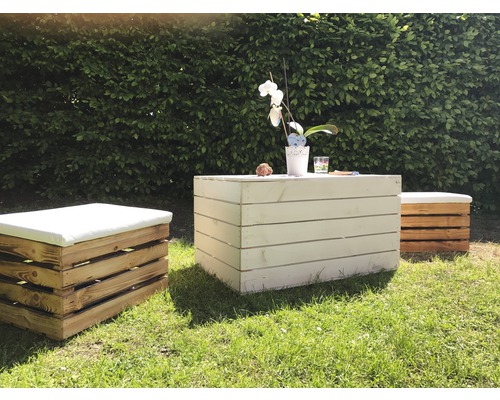 Opbergbox vintage meubel 24 800 x 500 x 400 mm wit