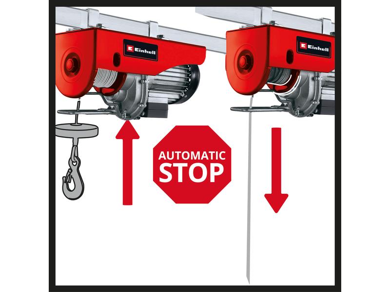 Einhell Seilhebezug TC-EH 500, 500 kg Ermöglicht bequemes und schonendes Heben schwerer Lasten per Knopfdruck