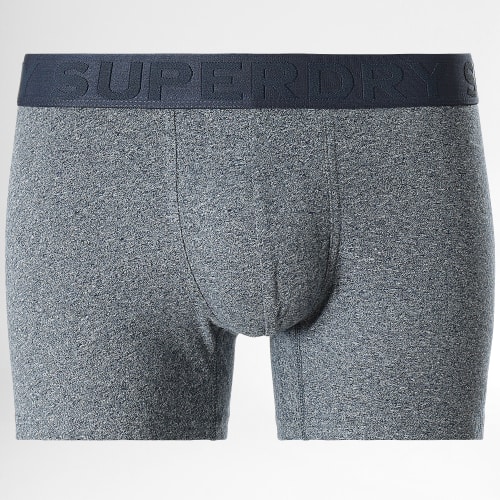 Lot De 3 Boxers Classic Bleu Marine Chiné