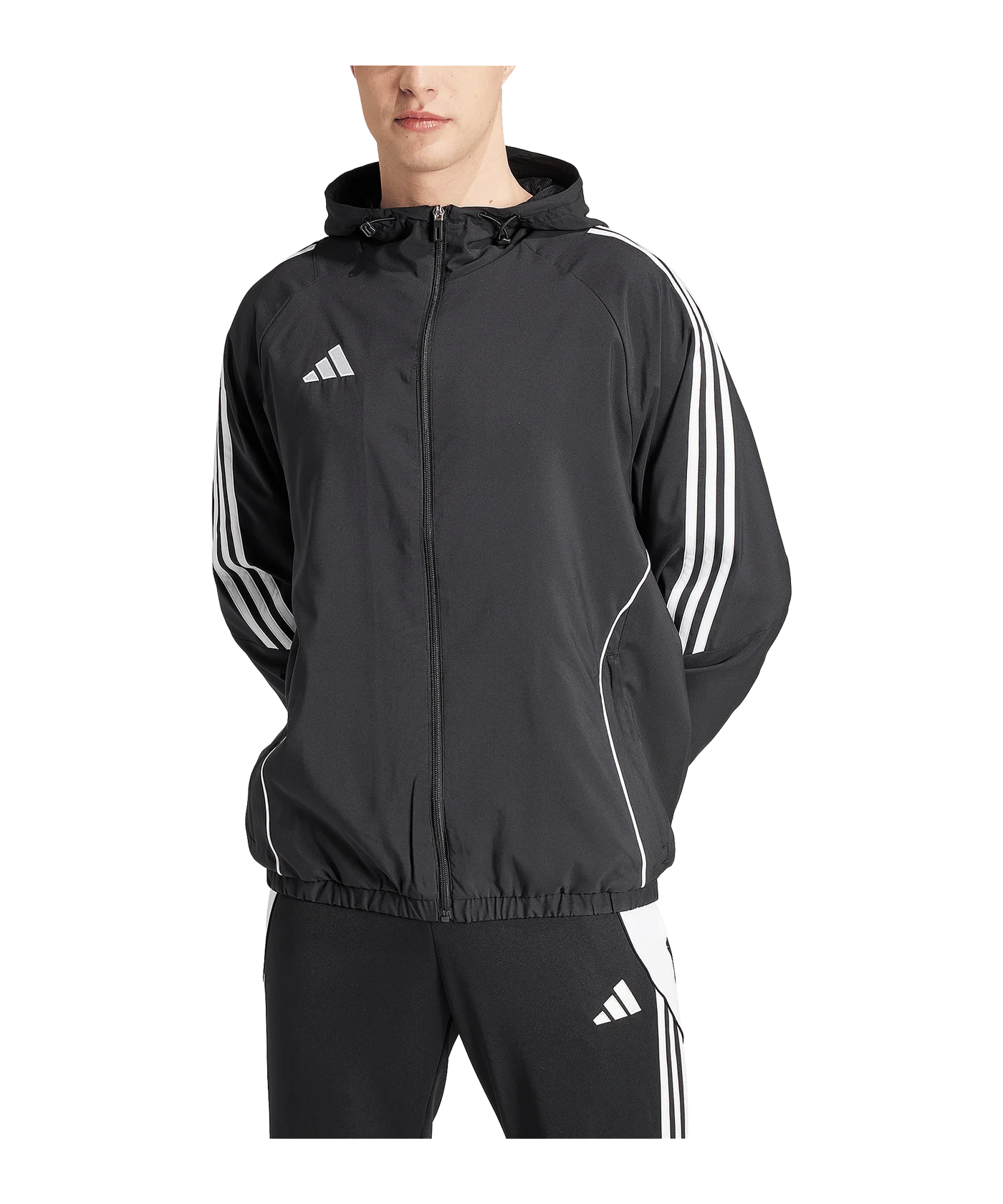 adidas Tiro 24 Windbreaker Schwarz Weiss