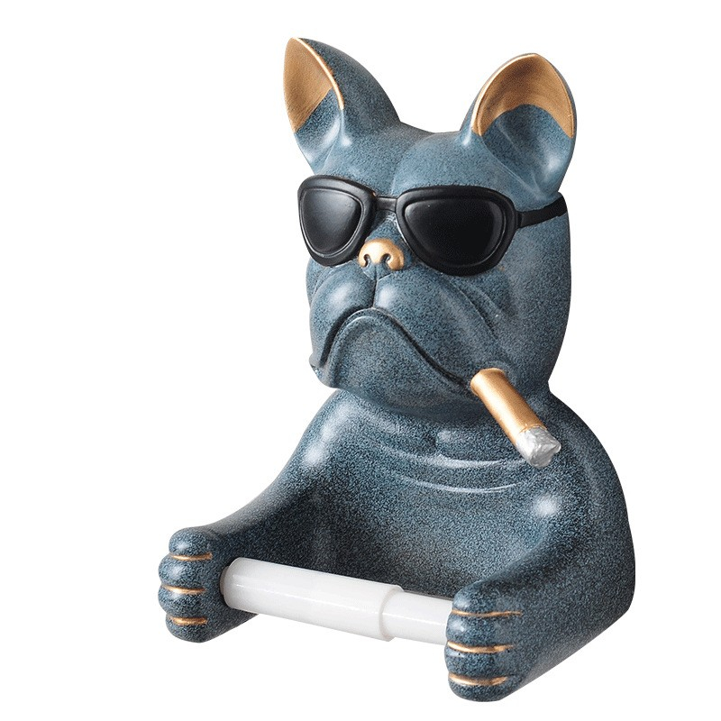 Selbstklebende Toiletten Papier Wandhalterung Badezimmer Home Deko - Bulldogge