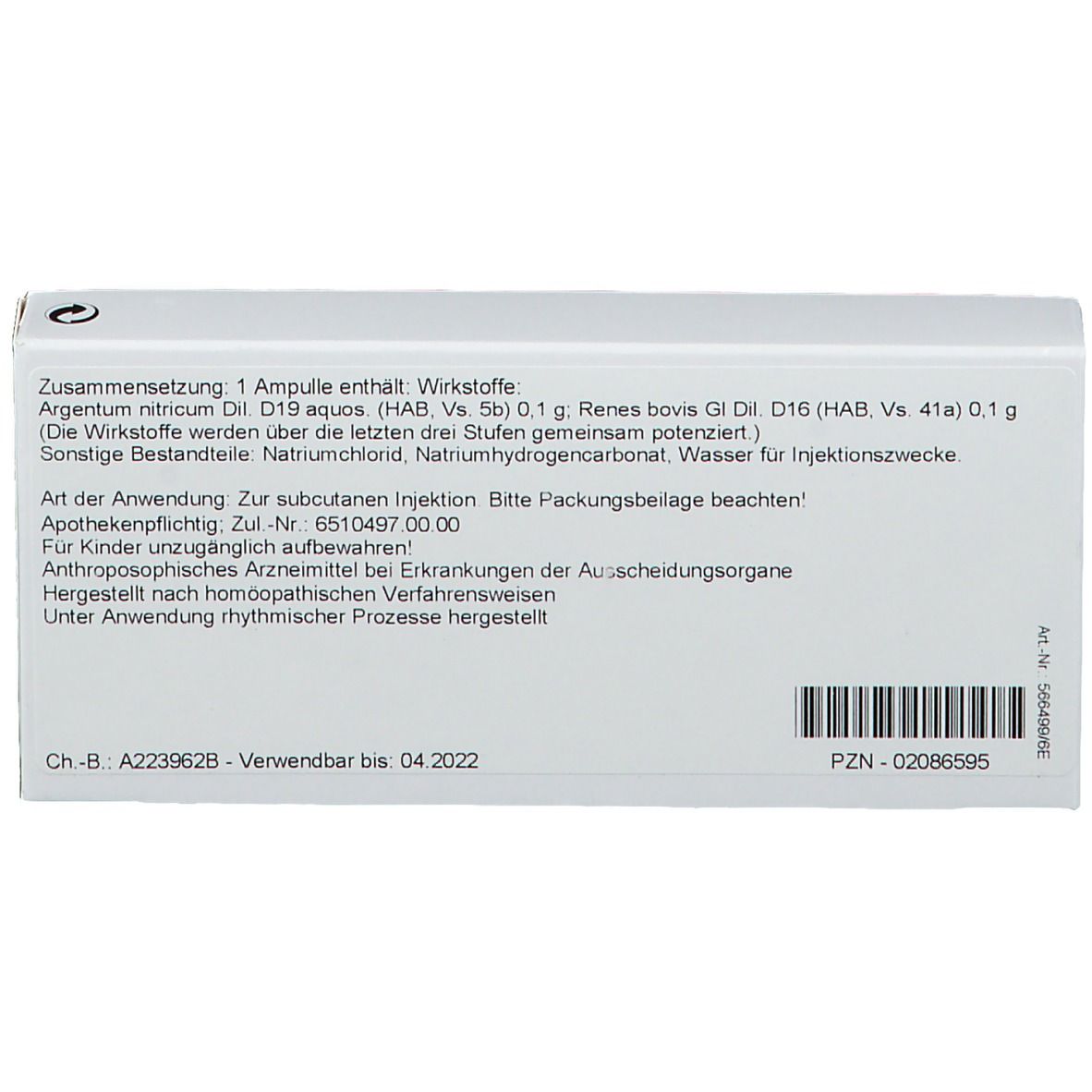 Wala® RENES/ Argentum Nitricum Ampullen
