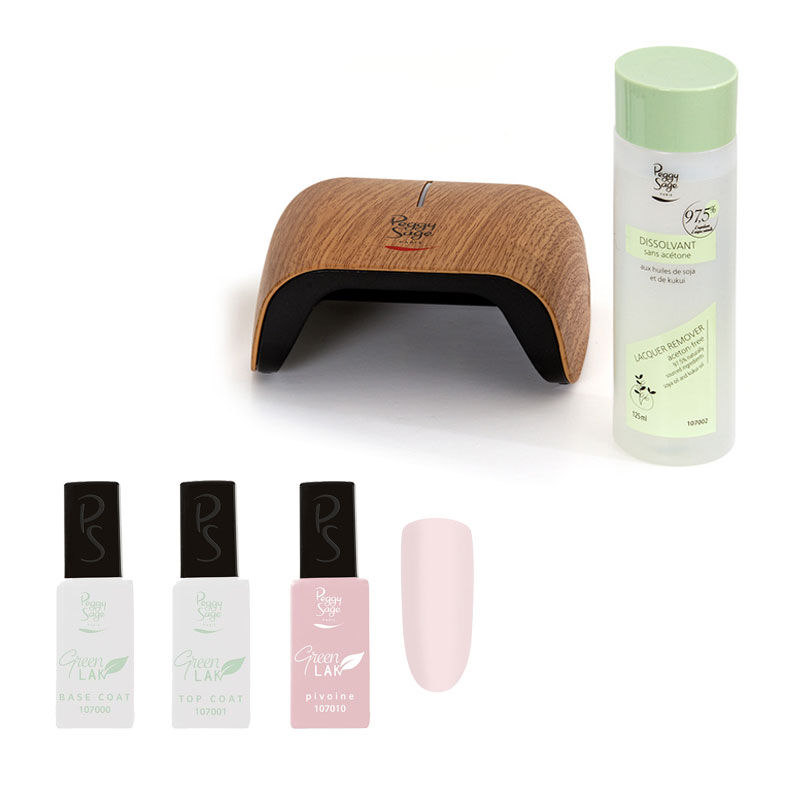 Kit de vernis à ongles longue tenue Green Lak pivoine