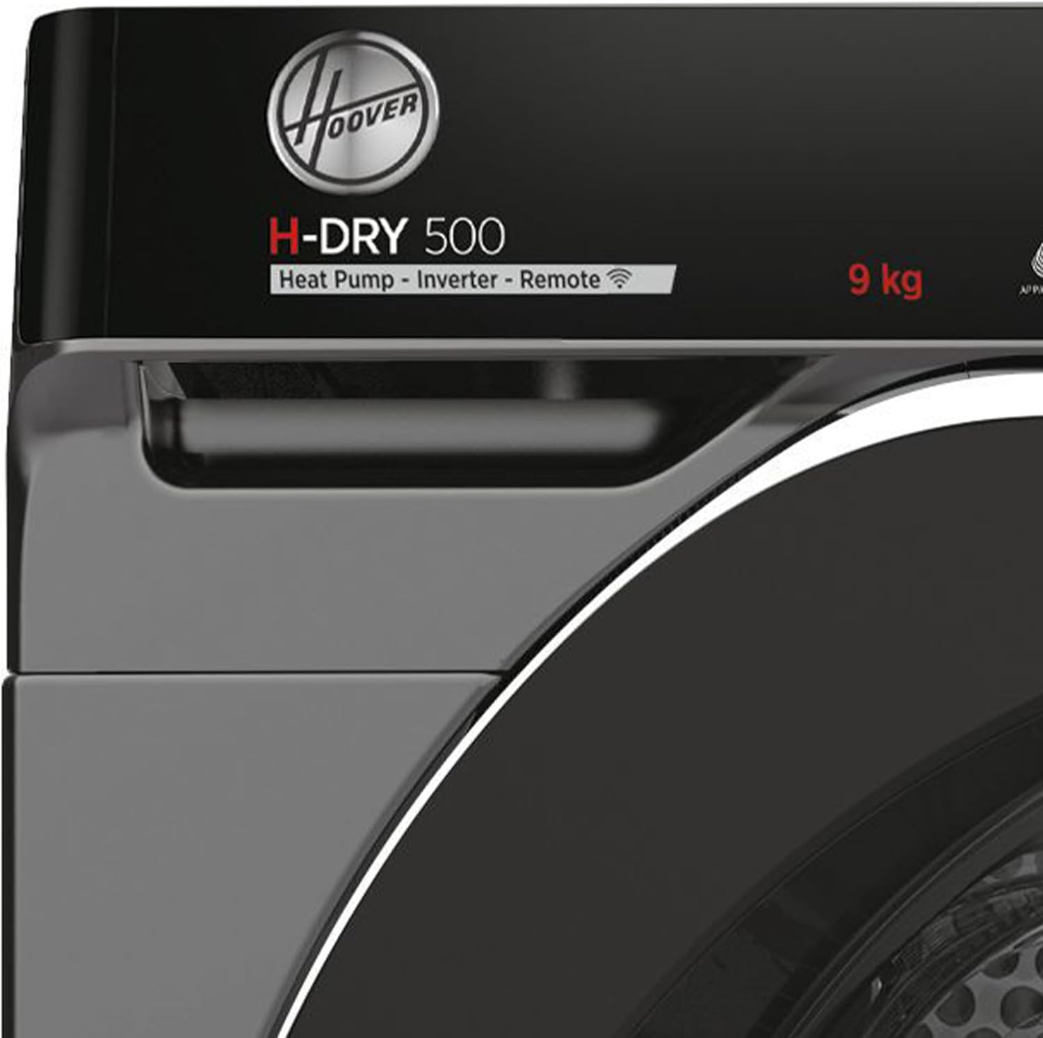 Hoover H-DRY500 NDPEH9A3TCBERXSS Wärmepumpentrockner I 9kg I Smarte Bedienung I AquaVision I Symbolblende