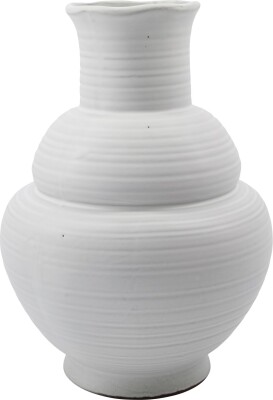 House Doctor - Vase - Liva - Keramik - Hvid - 29 CM