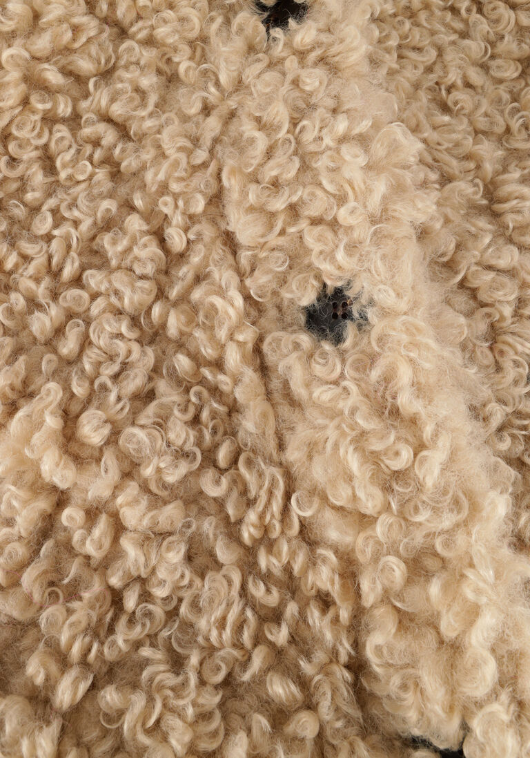 beige co'couture teddy jas teddy mix jacket