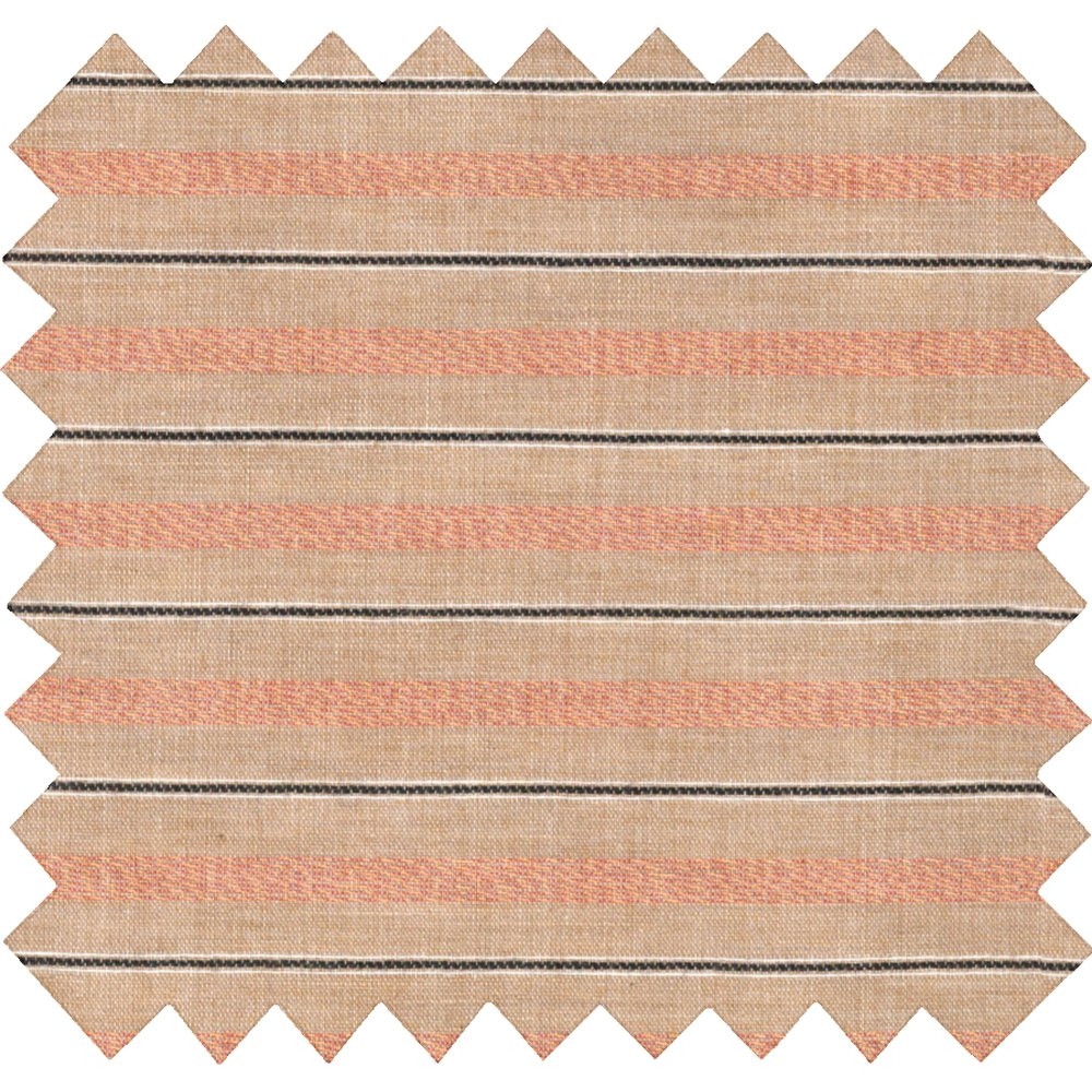 Tissu Enduit Au Mètre Rayure Bronze Cuivrée