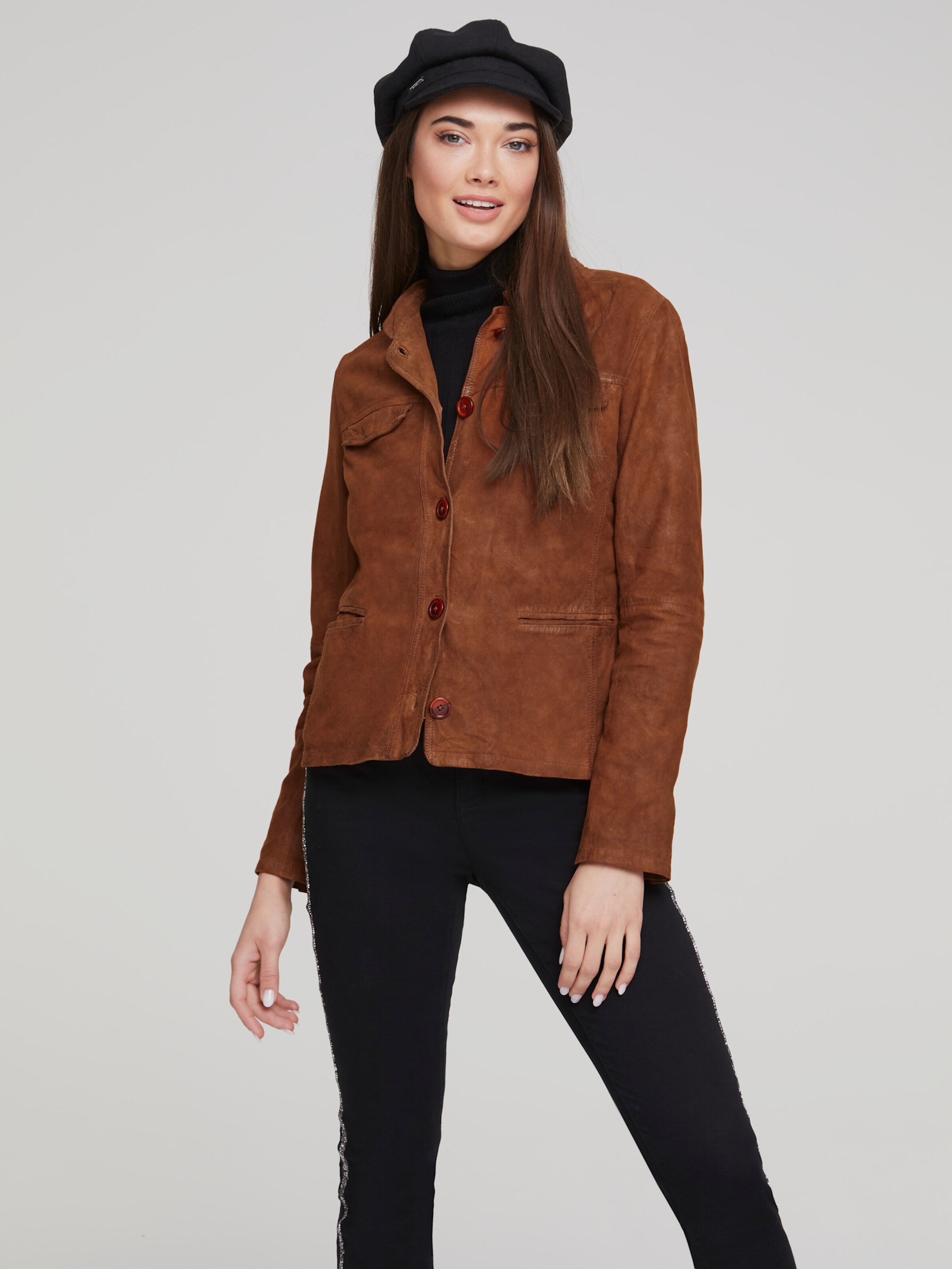Leder-Jacke