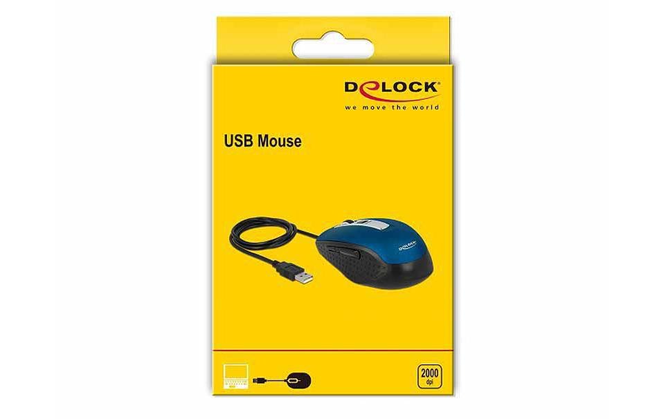 Maus 12621 Optical 5-Button BlauOptische 5-Tasten-USB-Maus mit DPI-Switch