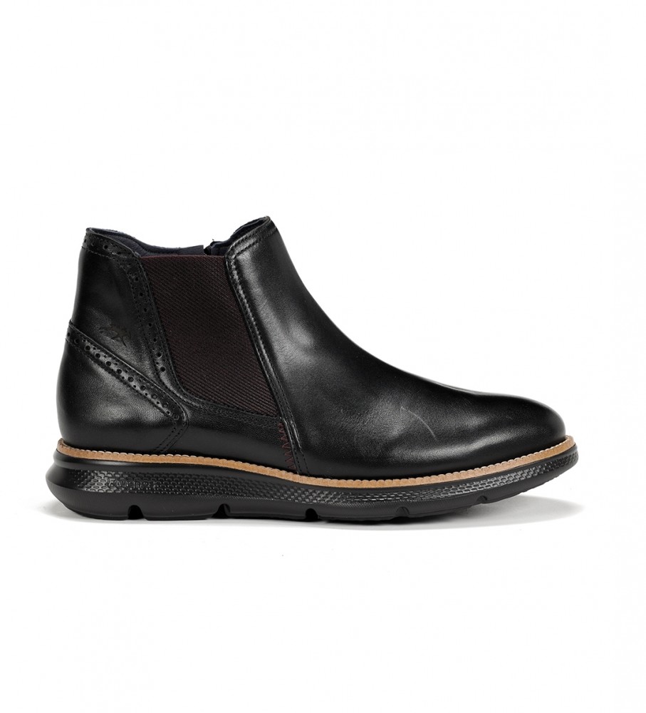 Botas Fluchos WillianF1354 em couro preto