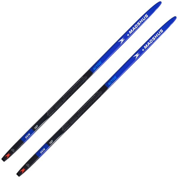 Ski de fond MADSHUS ACTIVE SKIN JR BLACK/BLUE