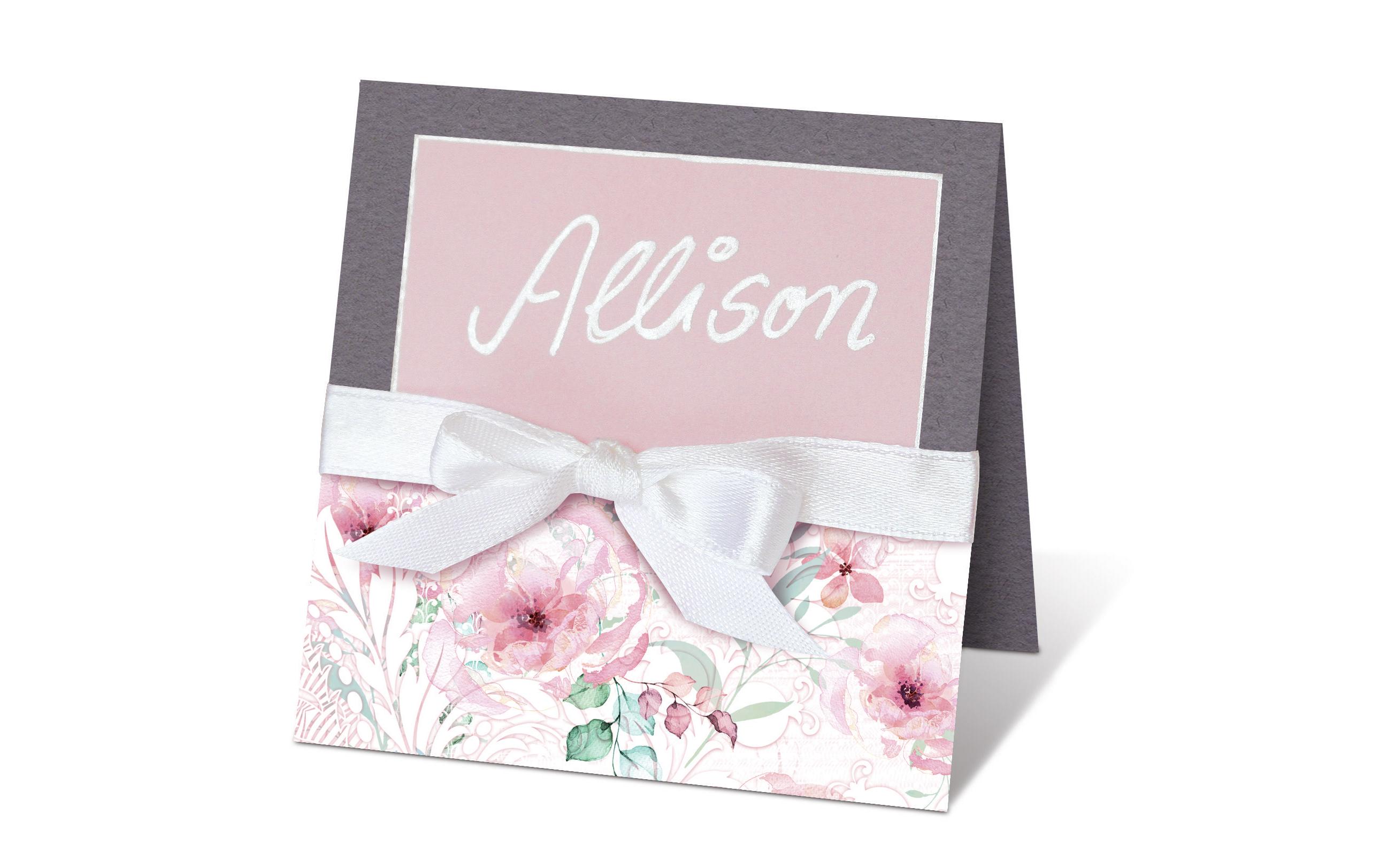 Bastelpapier 300 g/m² 18 Blatt, Rosa/Weiss, HochzeitDesignpapier