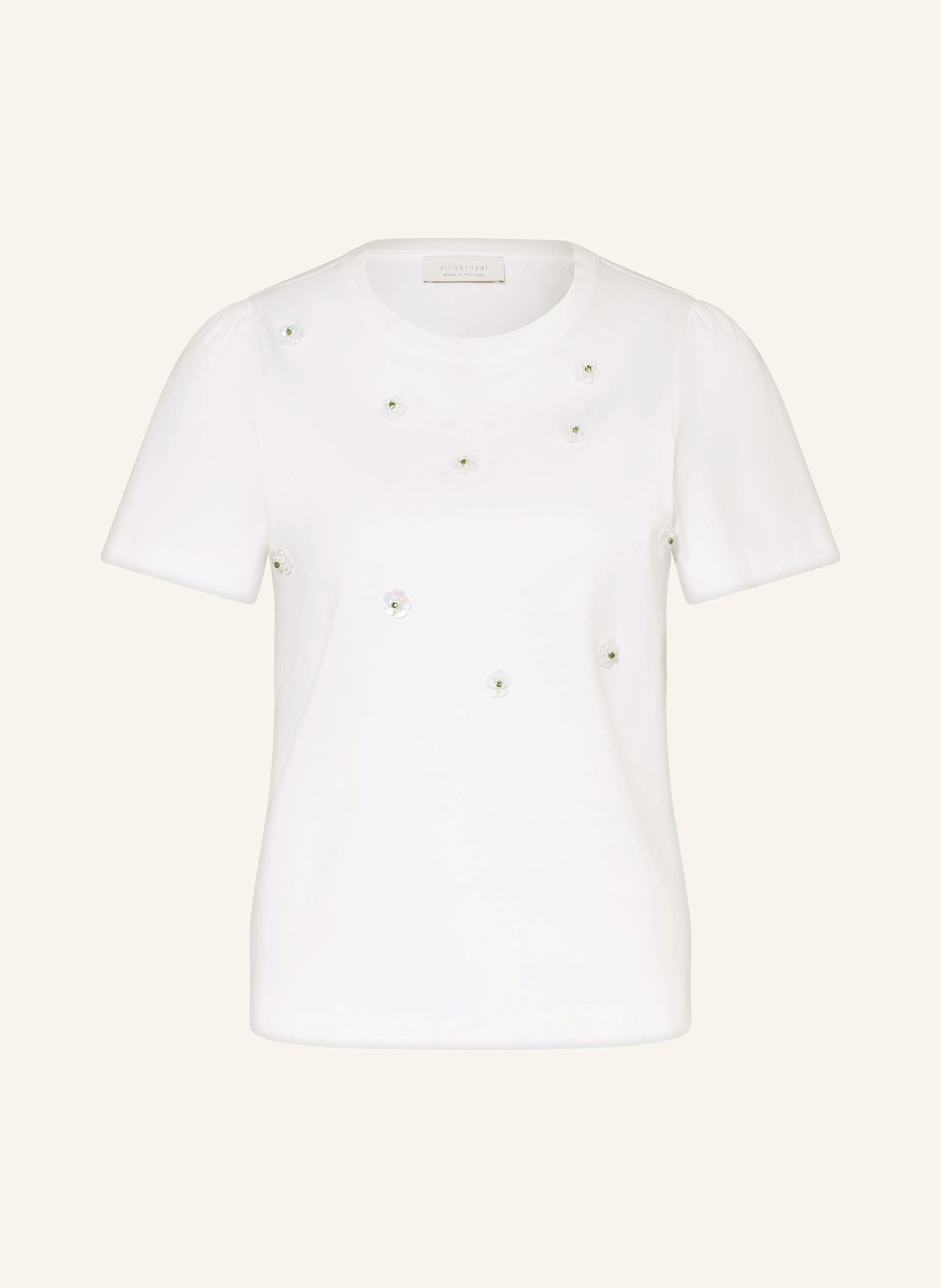 Rich & Royal T-Shirt mit Schmucksteinen