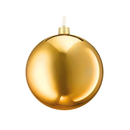 Edelman Weihnachtskugel gold, bruchfest, D15cm