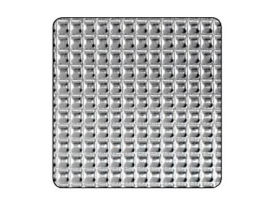 Tôle aluminium brut diamant Ep. 0,5 mm, 100 x 50 cm