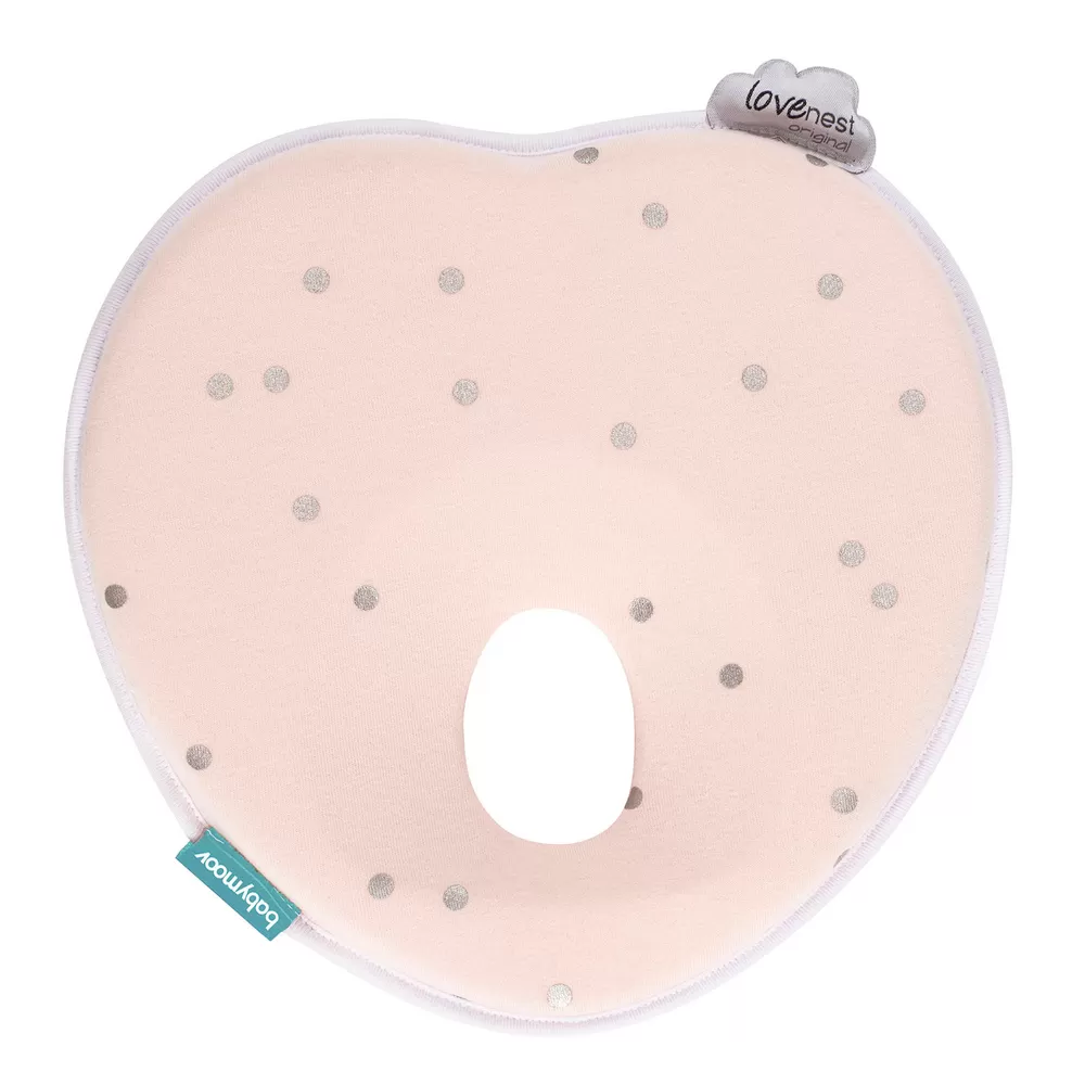 Babymoov Lovenest babypude ergonomisk- lyserød