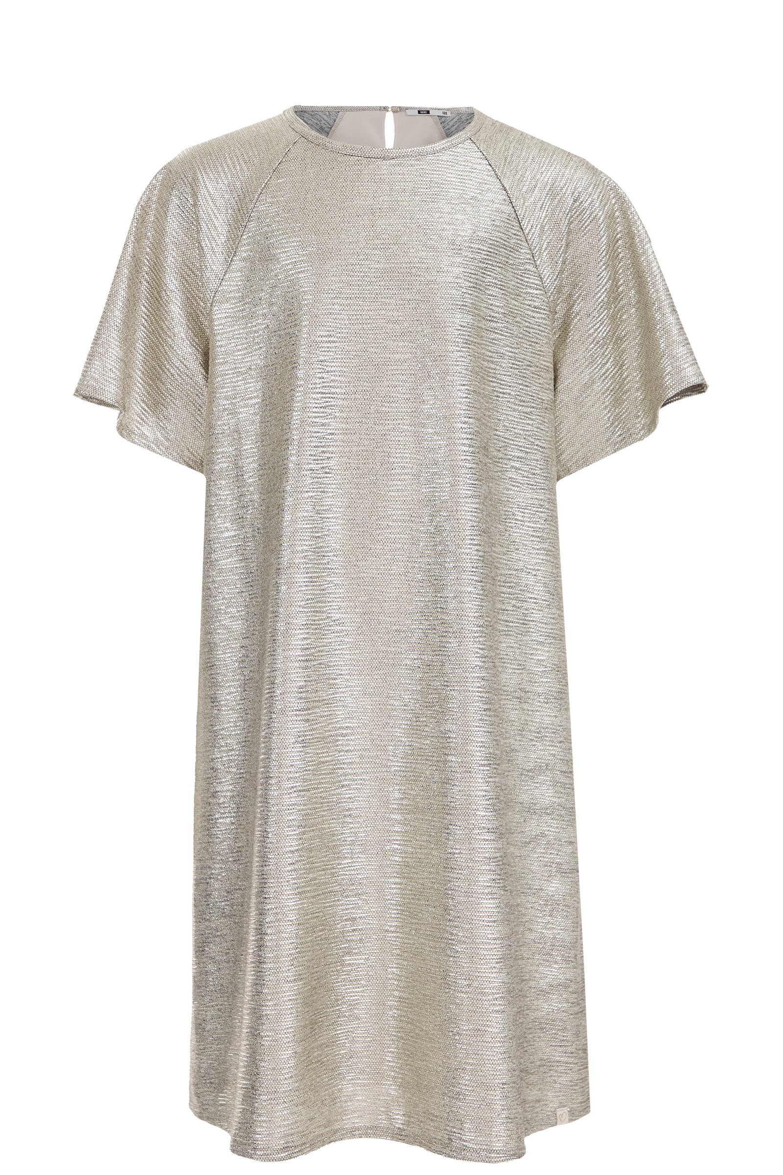 Meisjes jurk met metallic look WE Fashion Goud