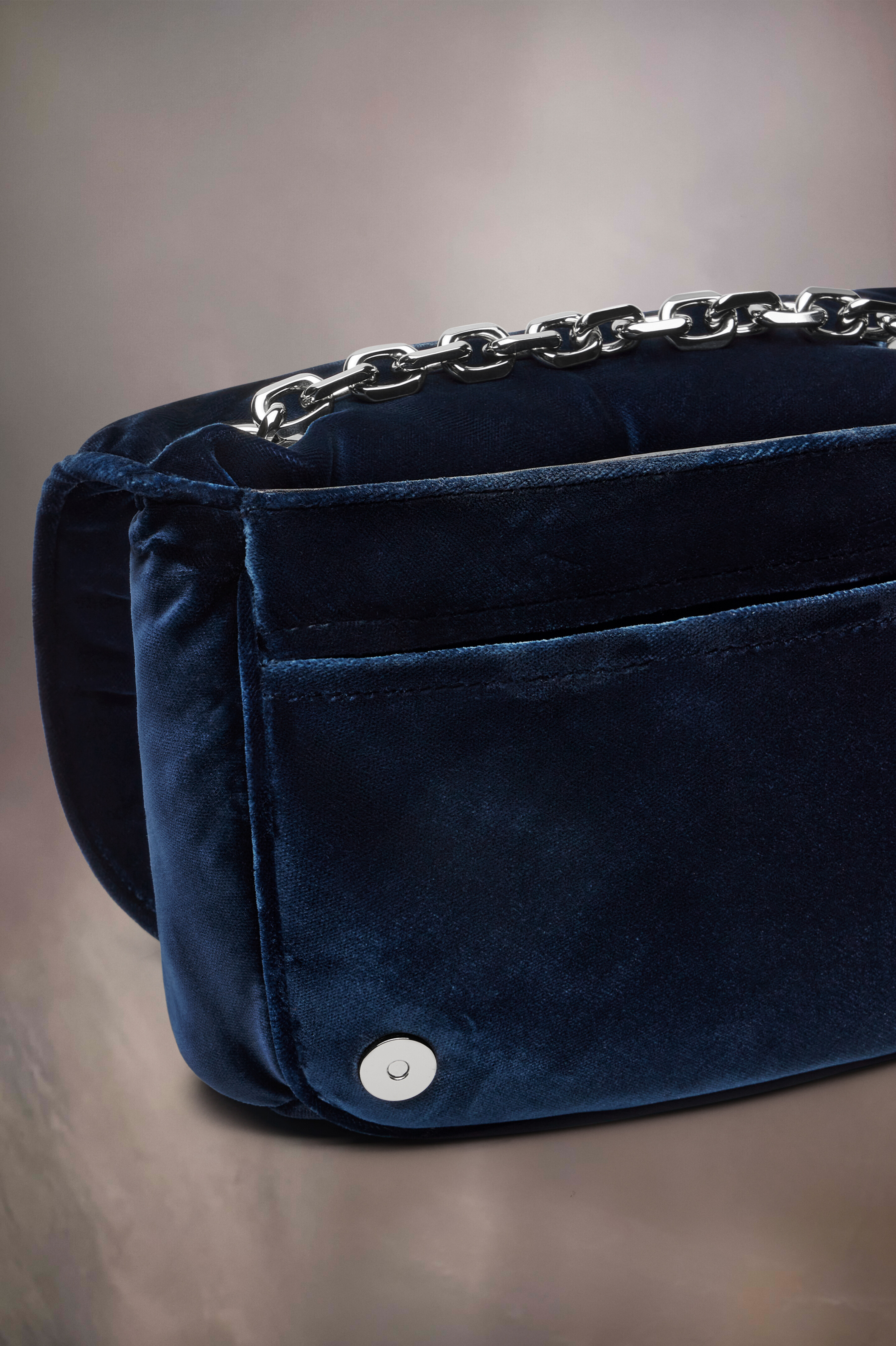 Sac Glam Slam à rabat small Bleu Foncé