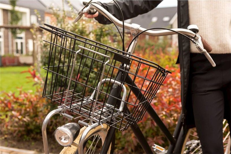 Steco Fietsmand - Metaal - Zilver |