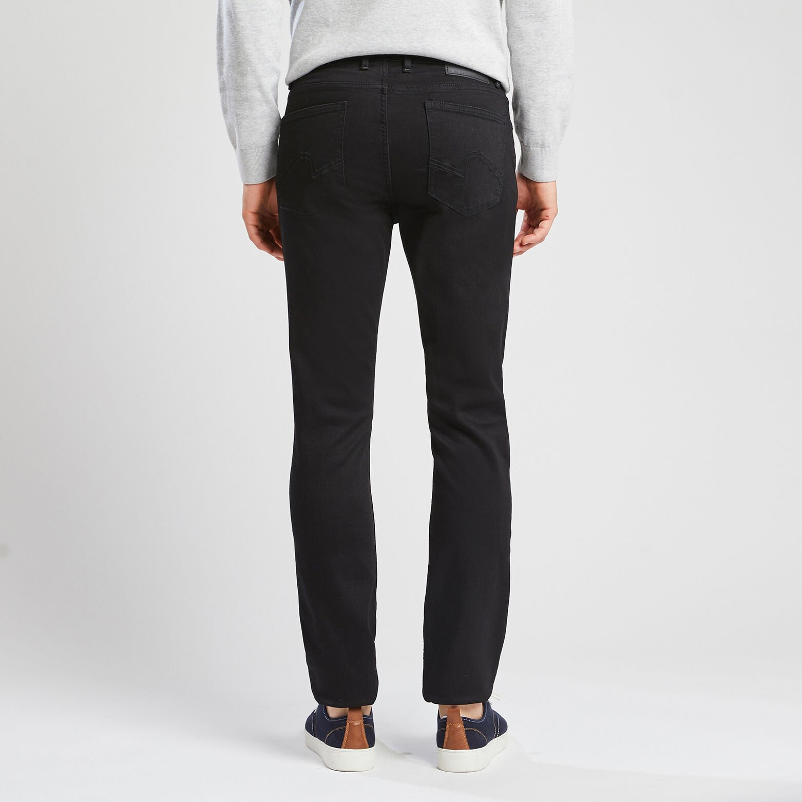 Jean slim urbanflex en polyester recyclé Noir