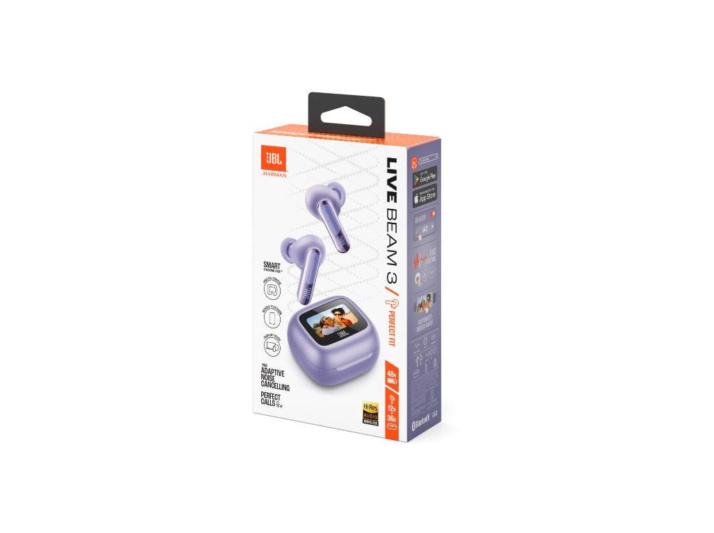 AURICULARES TWS JBL LIVE BEAM 3 PUR ROXO