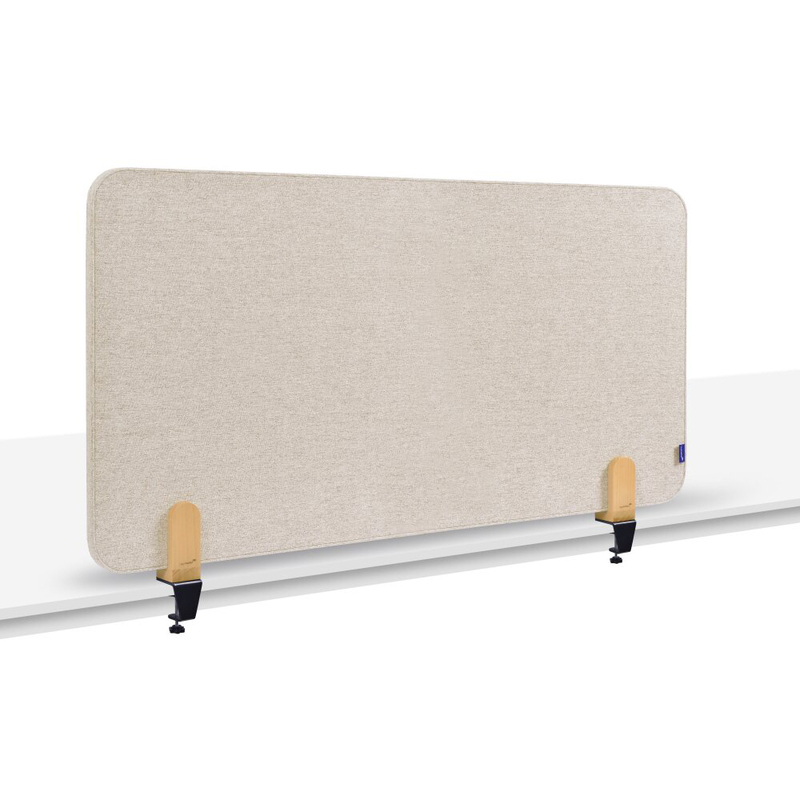 Legamaster Tischtrennwand, 120 x 60 cm, beige/braun